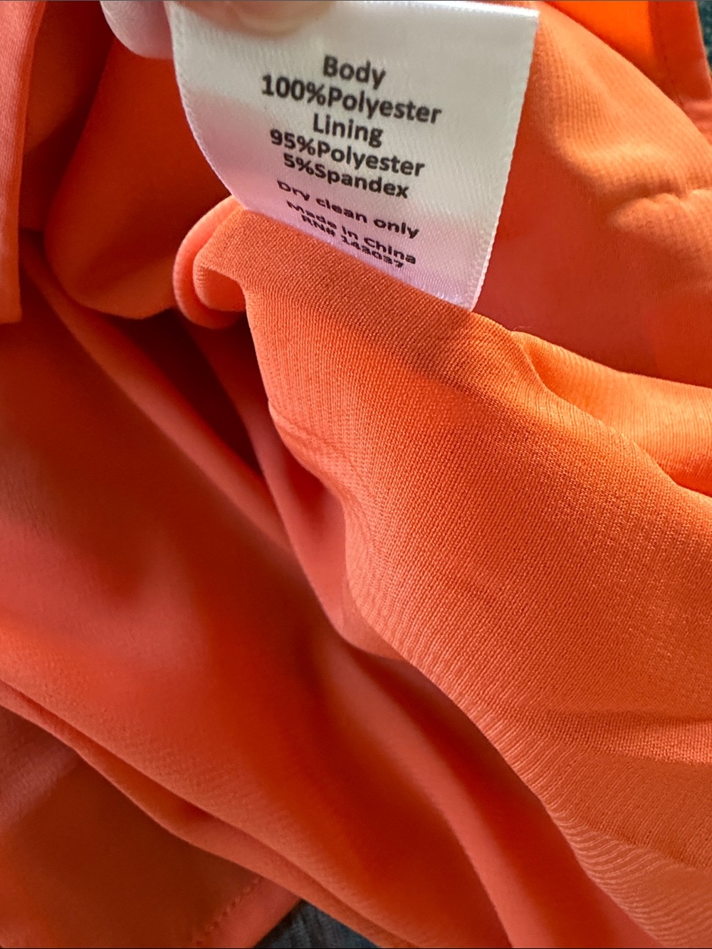 HUNTER BELL Sutton Taffeta Dress Size 6 Autumnal Fall Orange Print $545 - Picture 11 of 14